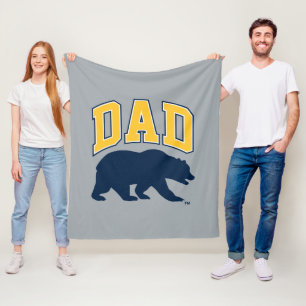 Cal Blue Bear Dad Fleece Blanket