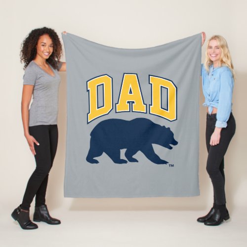 Cal Blue Bear  Dad Fleece Blanket