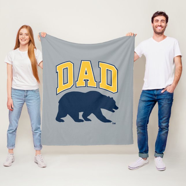 Cal Blue Bear | Dad Fleece Blanket (In Situ)