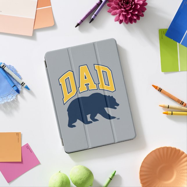 Cal Blue Bear | Dad iPad Pro Cover (Desk)