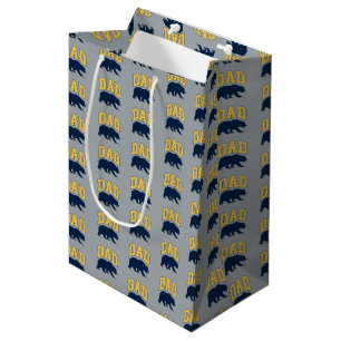 Cal Blue Bear Dad Medium Gift Bag