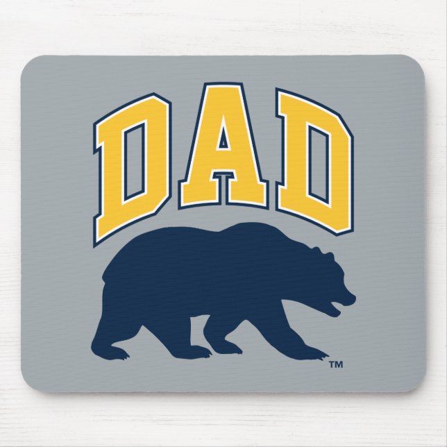 Cal Blue Bear | Dad Mouse Pad (Front)