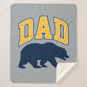 Cal Blue Bear Dad Sherpa Blanket