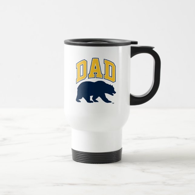 Cal Blue Bear | Dad Travel Mug (Right)