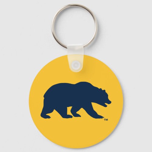 Cal Blue Bear Keychain