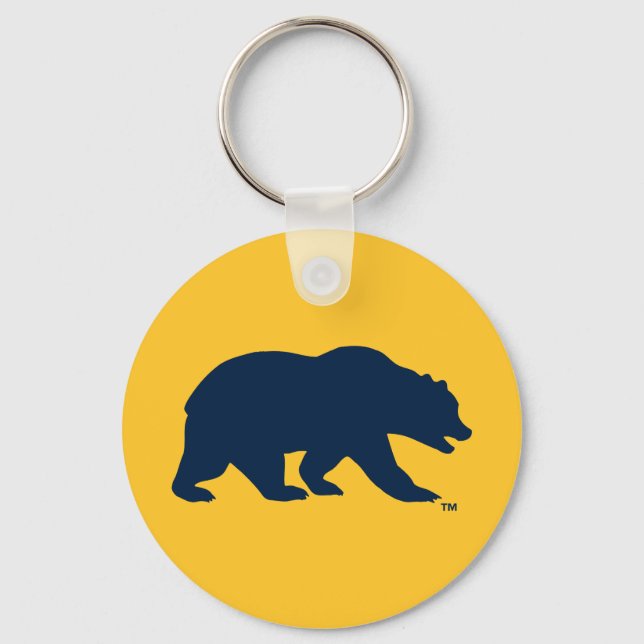 Cal Blue Bear Keychain (Front)