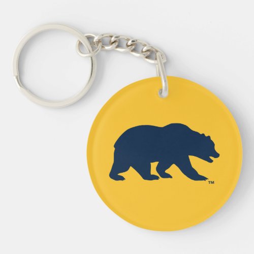 Cal Blue Bear Keychain