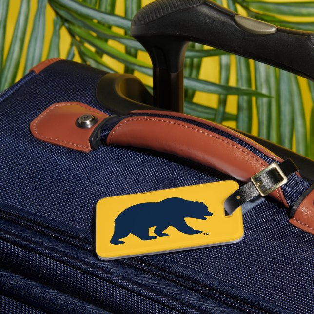 Cal Blue Bear Luggage Tag (Front Insitu 3)