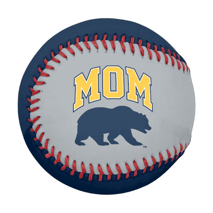 Cal Blue Bear Mom Baseball Zazzle Com