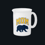 Cal Blue Bear | Mom Beverage Pitcher<br><div class="desc">Check out these new UC Berkeley designs! Show off your Cal Bear pride with these new UC Berkeley products. These make perfect gifts for the Bears student, alumni, family, friend or fan in your life. All of these Zazzle products are customizable with your name, class year, or club. Go Bears!...</div>