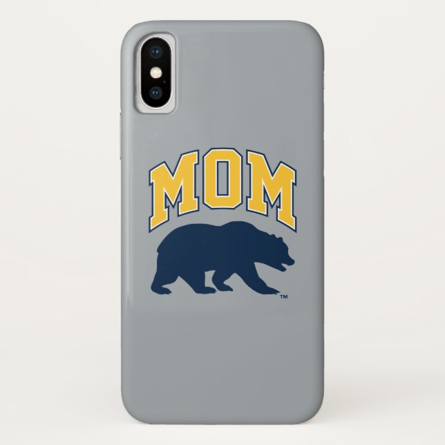Cal Blue Bear | Mom Case-Mate iPhone Case (Back)