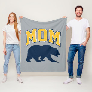 Cal Blue Bear Mom Fleece Blanket