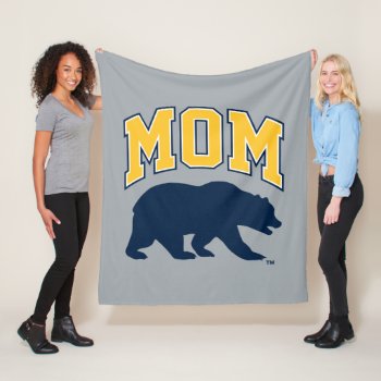 Cal Blue Bear | Mom Fleece Blanket by ucberkeley at Zazzle
