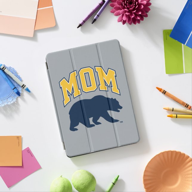 Cal Blue Bear | Mom iPad Pro Cover (Desk)