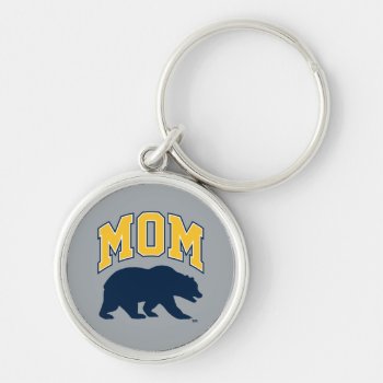 Cal Blue Bear | Mom Keychain by ucberkeley at Zazzle
