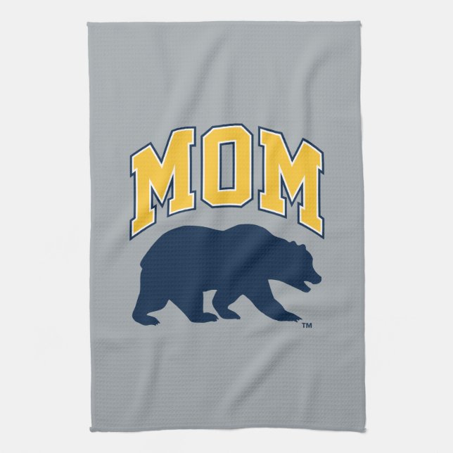 Cal Blue Bear | Mom Kitchen Towel (Vertical)