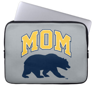 Cal Blue Bear Mom Laptop Sleeve