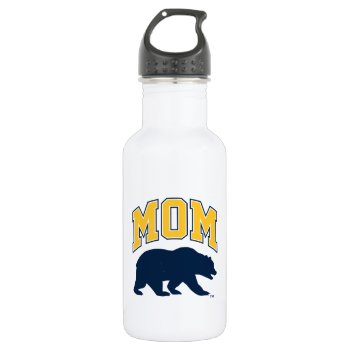 Cal Blue Bear | Mom Stainless Steel Water Bottle by ucberkeley at Zazzle
