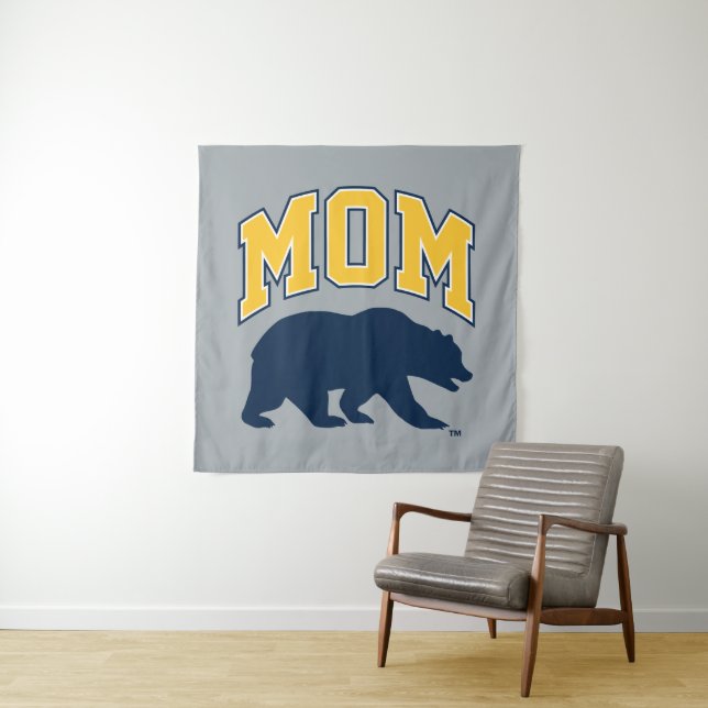 Cal Blue Bear | Mom Tapestry (In Situ)