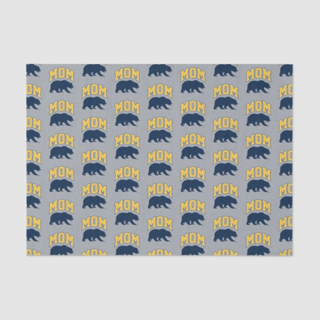 Cal Blue Bear | Mom Tissue Paper (Front)