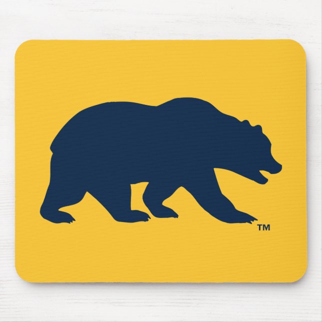 Cal Blue Bear Mouse Pad (Front)