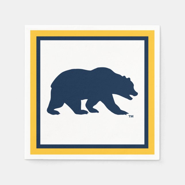 Cal Blue Bear Napkins (Front)