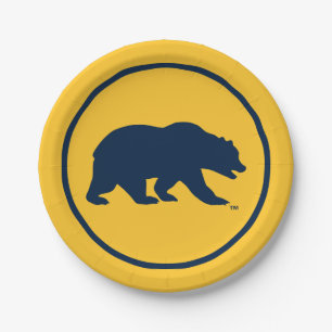 Cal Blue Bear Paper Plates