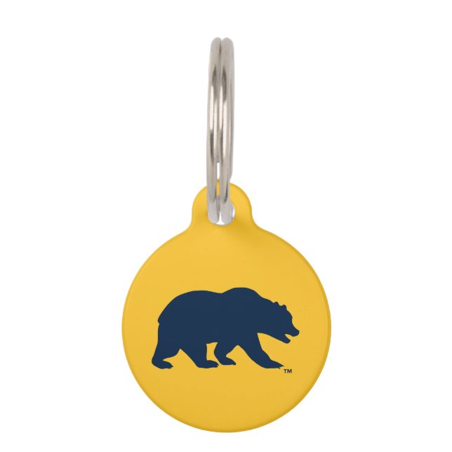 Cal Blue Bear Pet ID Tag (Front)