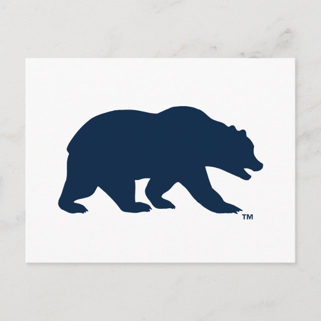 Cal Blue Bear Postcard (Front)