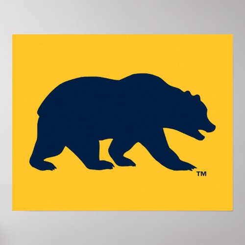 Cal Blue Bear Poster