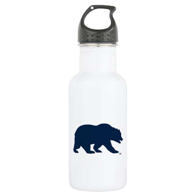 Cal Blue Bear Stainless Steel Water Bottle (Front)