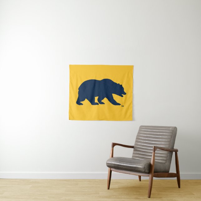 Cal Blue Bear Tapestry (In Situ (Horizontal))