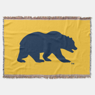 Cal Blue Bear Throw Blanket