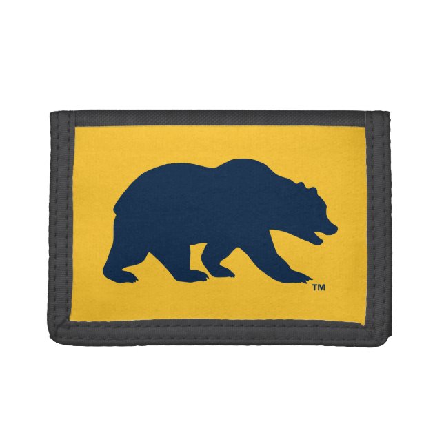 Cal Blue Bear Trifold Wallet (Front)