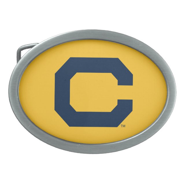 Cal Blue C Belt Buckle (Front)