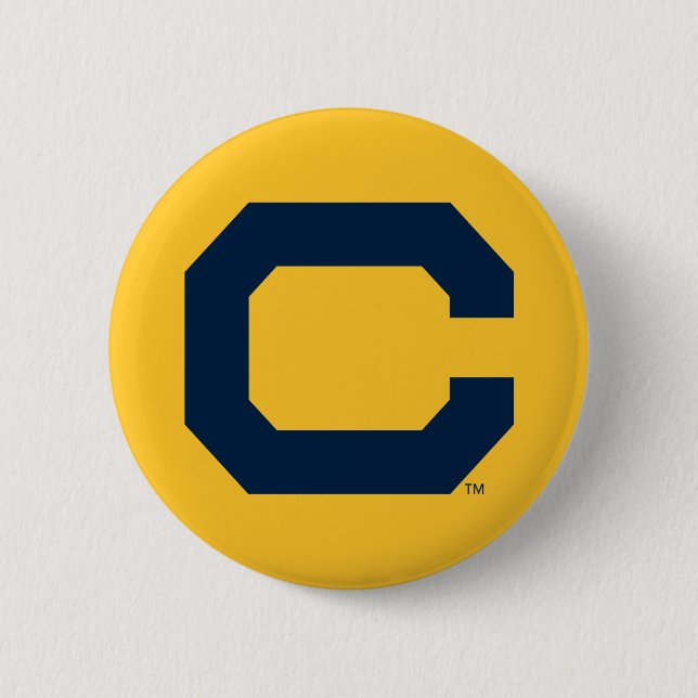 Cal Blue C Button (Front)