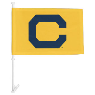 Cal Blue C Car Flag
