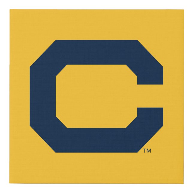 Cal Blue C Faux Canvas Print (Front)