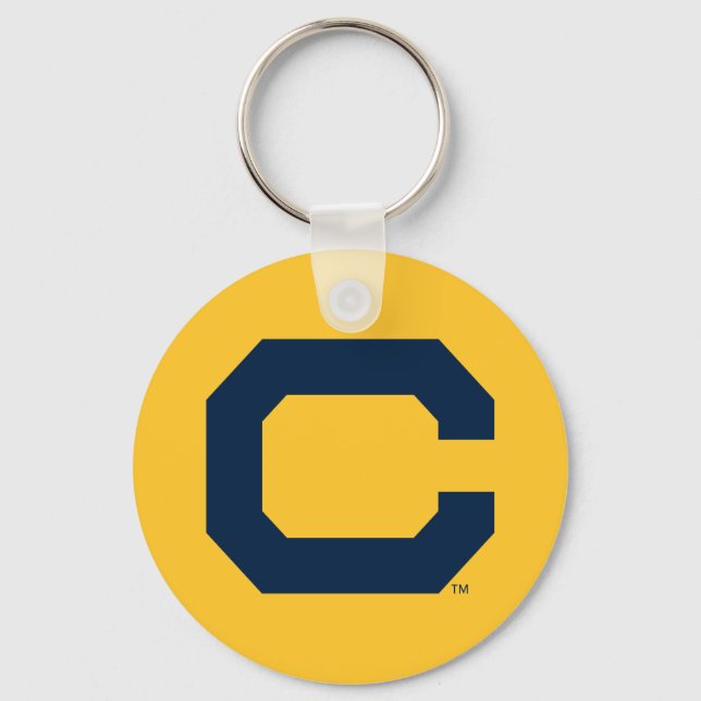 Cal Blue C Keychain (Front)