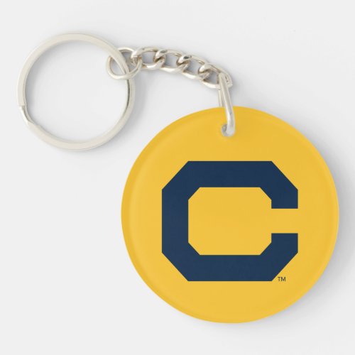 Cal Blue C Keychain