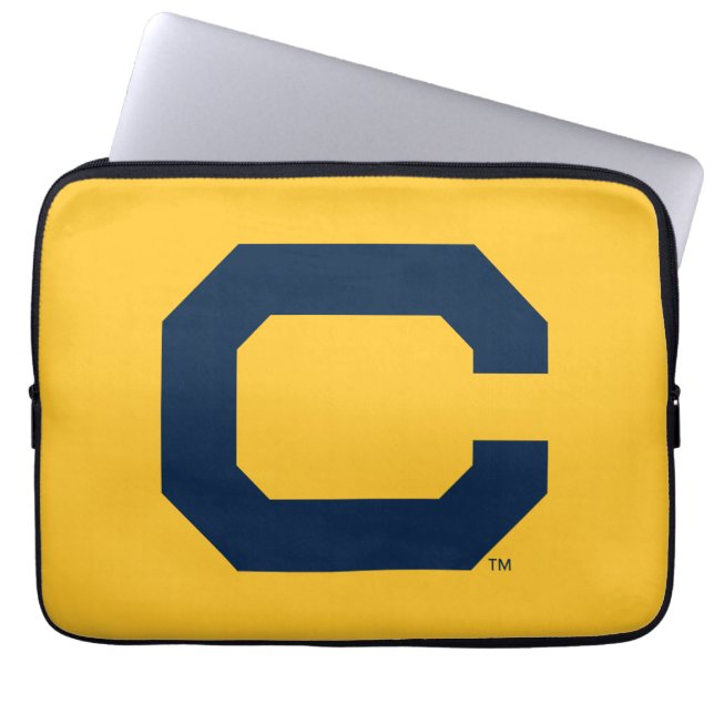 Cal Blue C Laptop Sleeve (Front)
