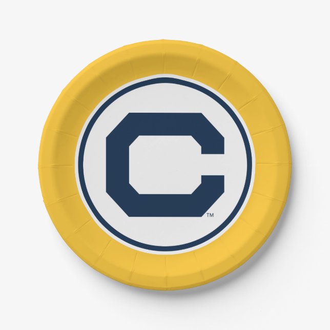 Cal Blue C Paper Plates (Front)