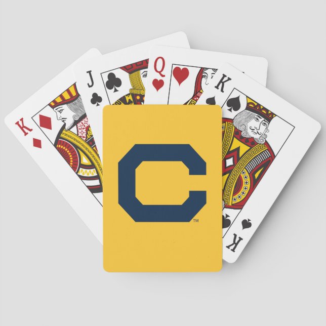 Cal Blue C Poker Cards (Back)