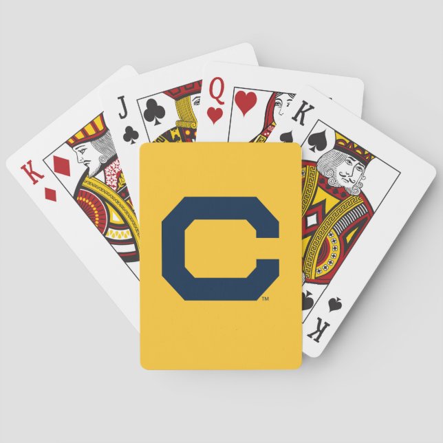 Cal Blue C Poker Cards (Back)