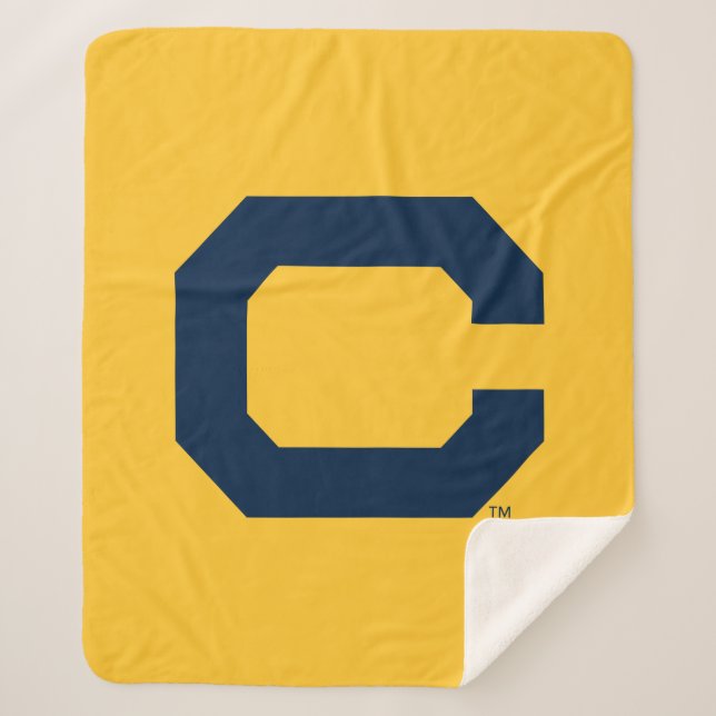 Cal Blue C Sherpa Blanket (Front)