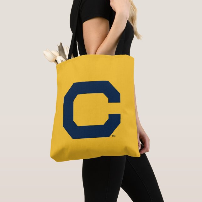 Cal Blue C Tote Bag (Close Up)