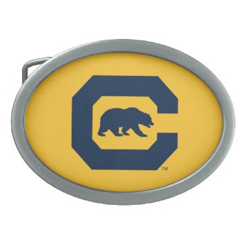 Cal Blue C With Bear Belt Buckle by ucberkeley at Zazzle