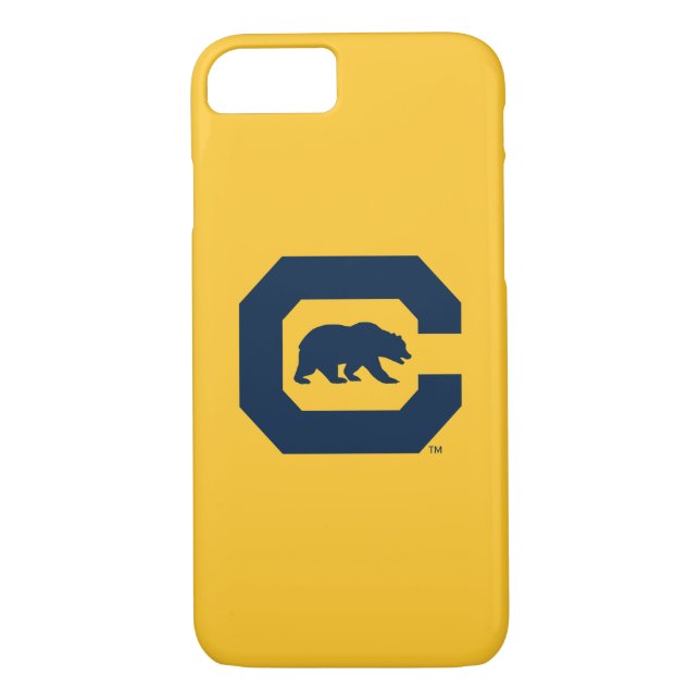 Cal Blue C With Bear Case-Mate iPhone Case (Back)
