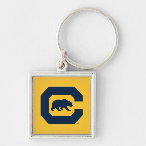 Cal Blue C With Bear Keychain