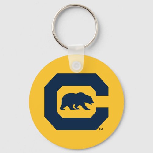 Cal Blue C With Bear Keychain